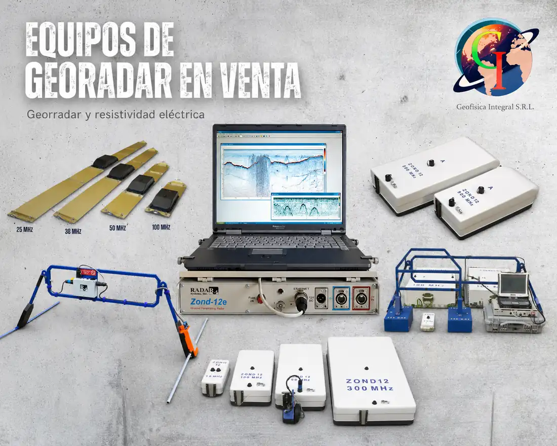 Venta de equipos geofísicos en Bolivia: sistemas GPR, antenas y soporte técnico